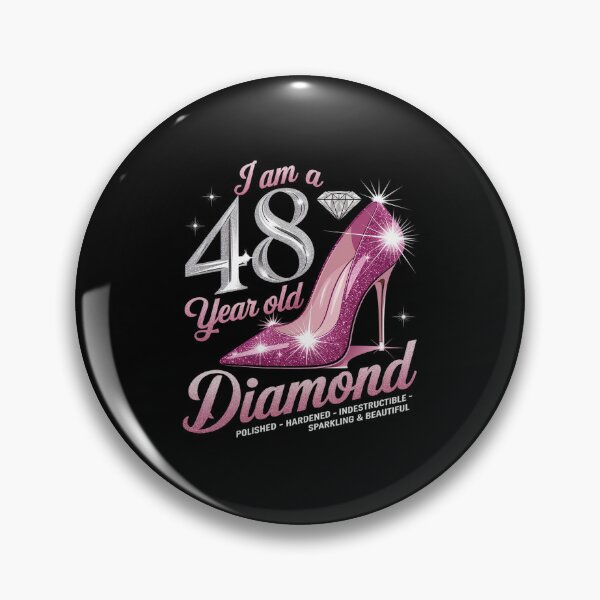 Item preview, I Am A 48 Year Old Diamond, Womens 48th Birthday  designed and sold by AquaKiev.