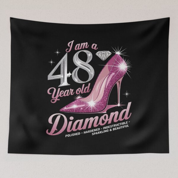 Item preview, I Am A 48 Year Old Diamond, Womens 48th Birthday  designed and sold by AquaKiev.