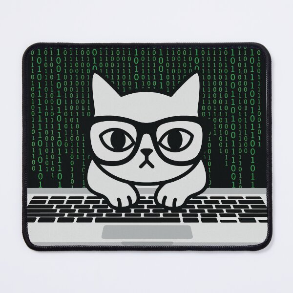 Item preview, Coding Cat Software Engineer Geek Design designed and sold by Teeflex.