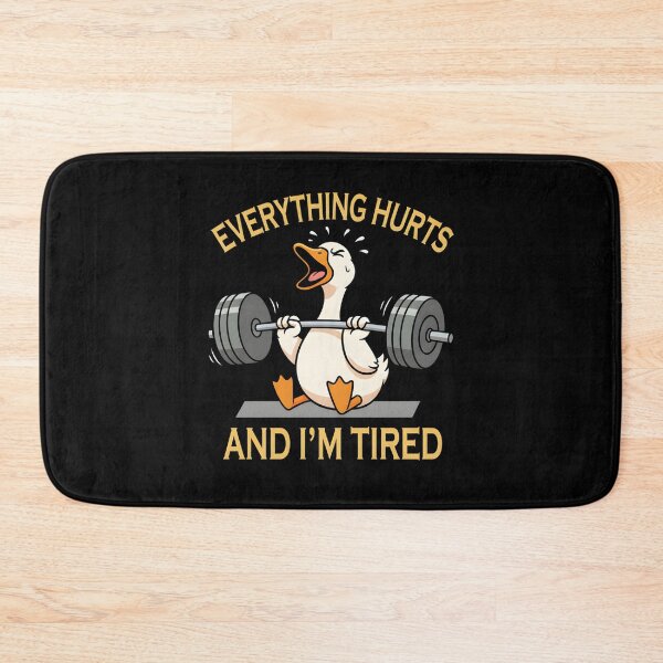 Item preview, Exhausted Gym Duck designed and sold by Nocturnal-Vines.