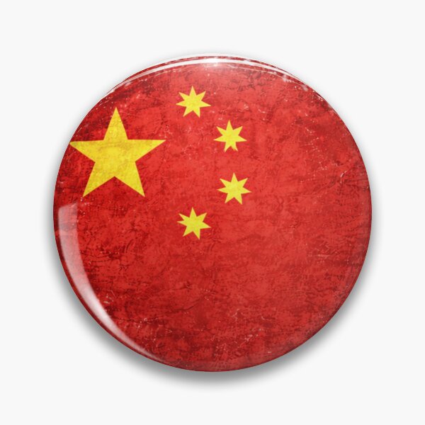 Item preview, China Flag Circular Sticker | Minimal Chinese National Flag Design designed and sold by RelateAndTee.