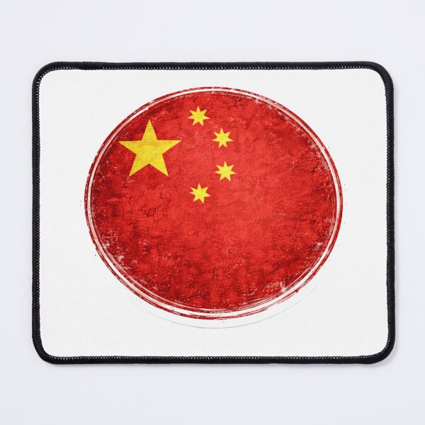 Item preview, China Flag Circular Sticker | Minimal Chinese National Flag Design designed and sold by RelateAndTee.