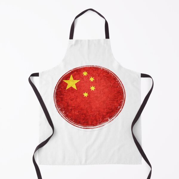 Item preview, China Flag Circular Sticker | Minimal Chinese National Flag Design designed and sold by RelateAndTee.