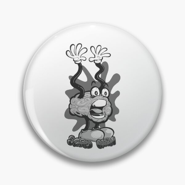 Item preview, Frightened Brain (black and white version) designed and sold by TomiAx.