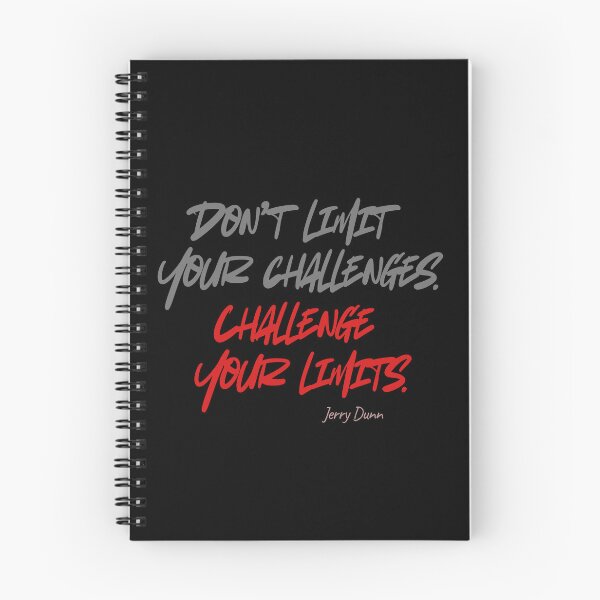Item preview, "Don’t limit your challenges. Challenge your limits." – Jerry Dunn designed and sold by JokeAndStyle.