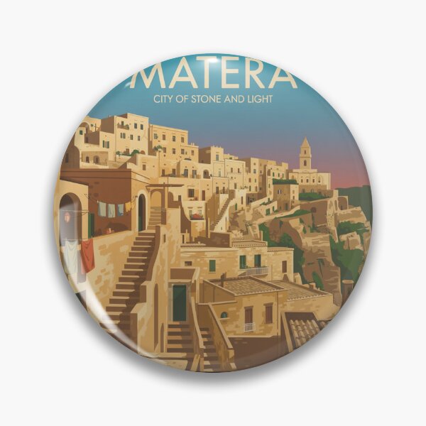 Item preview, A Nostalgic Classic Travel Poster – Italy Matera  designed and sold by Blok45.