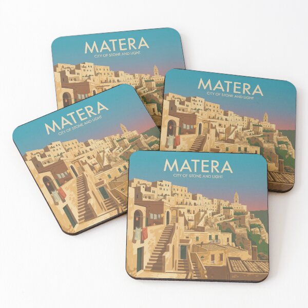 Item preview, A Nostalgic Classic Travel Poster – Italy Matera  designed and sold by Blok45.