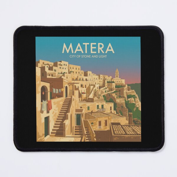Item preview, A Nostalgic Classic Travel Poster – Italy Matera designed and sold by Blok45.