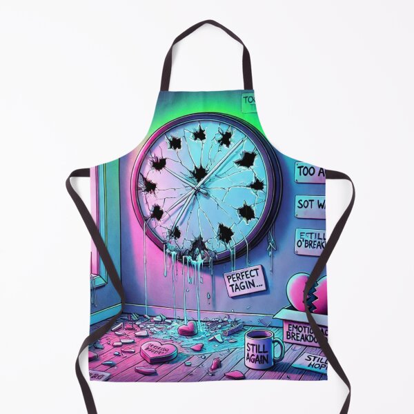 Item preview, Perfect Timing – Emotional Breakdown Art, Burnout Illustration, Time Anxiety Wall Art designed and sold by ComedyInkFactor.