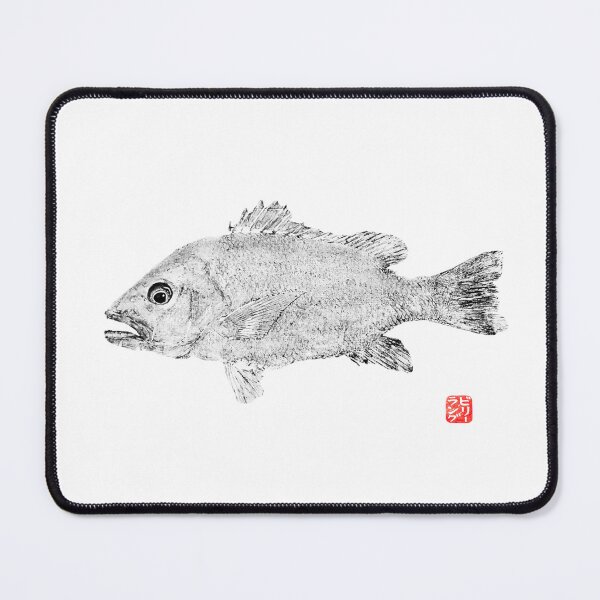 Item preview, Japanese Gyotaku Mangrove Jack designed and sold by MaluGyotaku.