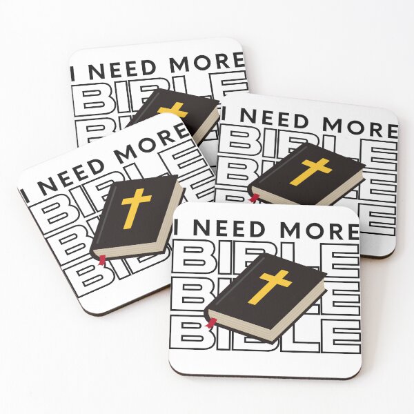 Item preview, I Need More Bible – Faith and Scripture Christian Typography Design designed and sold by MoriaStore.