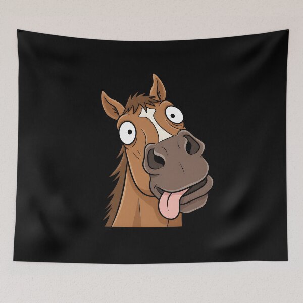 Item preview, Wacky Goofy Horse Face designed and sold by Nocturnal-Vines.