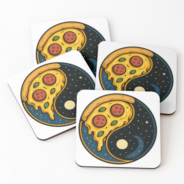 Item preview, Pizza Yin Yang Universe designed and sold by chromatalove.