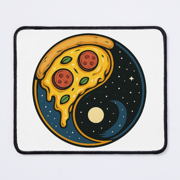 Item preview, Pizza Yin Yang Universe designed and sold by chromatalove.