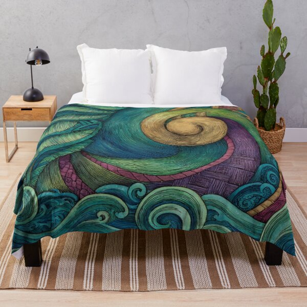 Item preview, New Zealand Māori Paua Pattern Koru Design 755 designed and sold by GrinGalore.