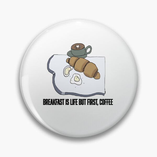Item preview, Breakfast Coffee, Egg & Croissant Illustration designed and sold by Najomiartstudio.