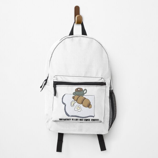 Item preview, Breakfast Coffee, Egg & Croissant Illustration designed and sold by Najomiartstudio.