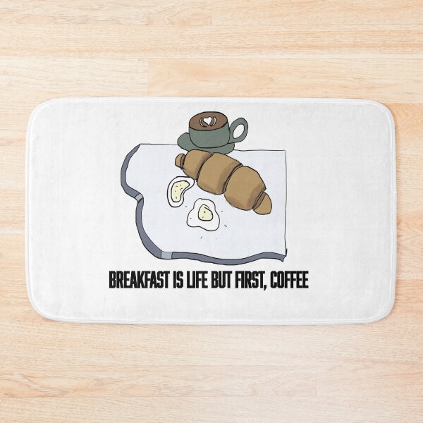 Item preview, Breakfast Coffee, Egg & Croissant Illustration designed and sold by Najomiartstudio.