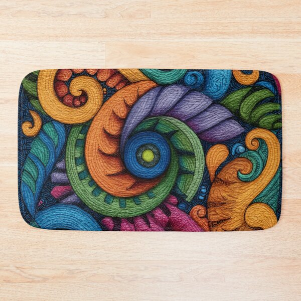 Item preview, New Zealand Māori Paua Pattern Koru Design 756 designed and sold by GrinGalore.