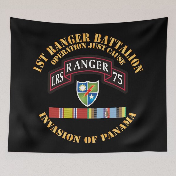 Item preview, Army - Panama - 1st Rgr Bn Operation Just Cause w LRS - 75th Infantry X 300 designed and sold by Military Insignia Products.