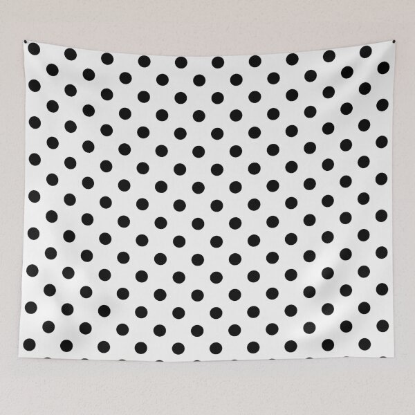 Item preview, Black Polka Dots On White designed and sold by POLKAIWERX.
