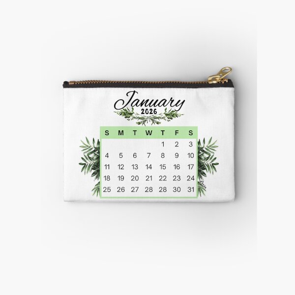 Item preview, January 2026 Calendar Plant Design designed and sold by iRenza.