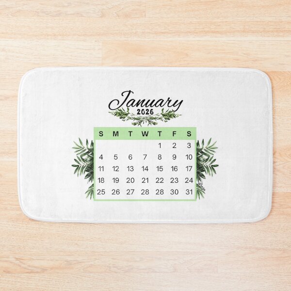 Item preview, January 2026 Calendar Plant Design designed and sold by iRenza.