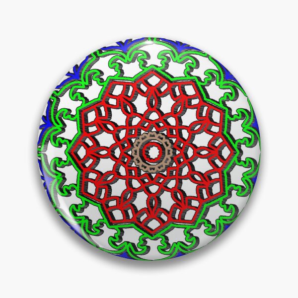 Item preview, Intricate Mandala with Red Core and Radiant Layers designed and sold by nighttime1990.