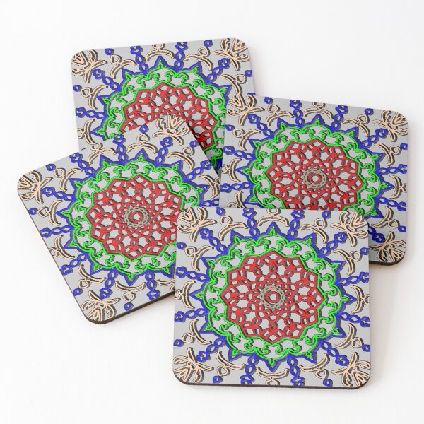 Item preview, Intricate Mandala with Red Core and Radiant Layers designed and sold by nighttime1990.