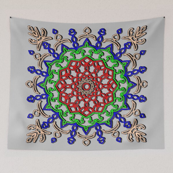 Item preview, Intricate Mandala with Red Core and Radiant Layers designed and sold by nighttime1990.