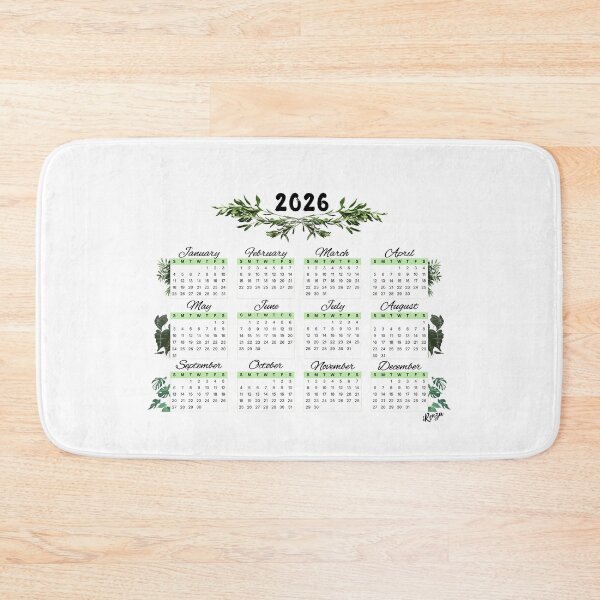 Item preview, 2026 Yearly Calendar Plant Design designed and sold by iRenza.