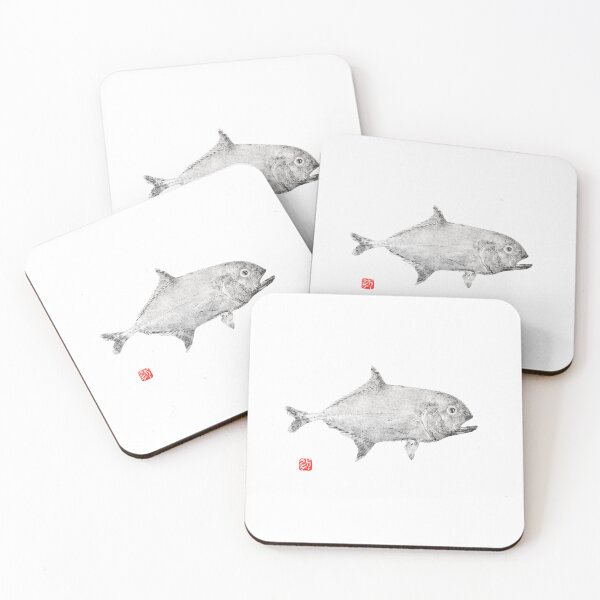 Item preview, Japanese Gyotaku Trevally designed and sold by MaluGyotaku.