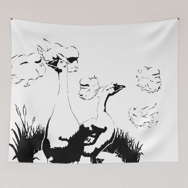 Item preview, Geese under attack designed and sold by fe-craft.