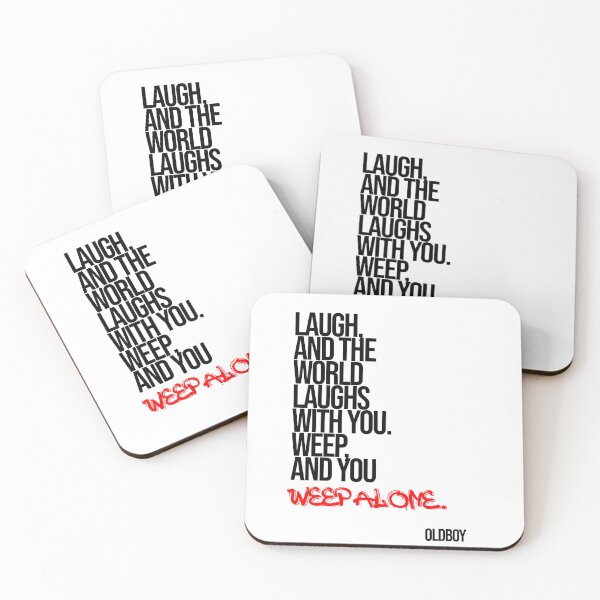 Item preview, Oldboy Quote Typography (Laugh & Weep) designed and sold by Enea Kelo.