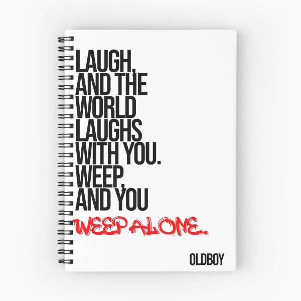 Item preview, Oldboy Quote Typography (Laugh & Weep) designed and sold by Enea Kelo.