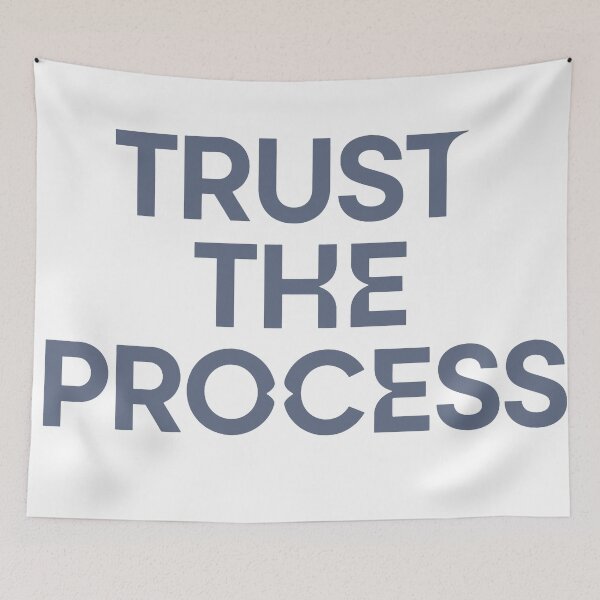 Item preview, TRUST THE PROCESS – Minimalist Motivation Typography designed and sold by andry01.