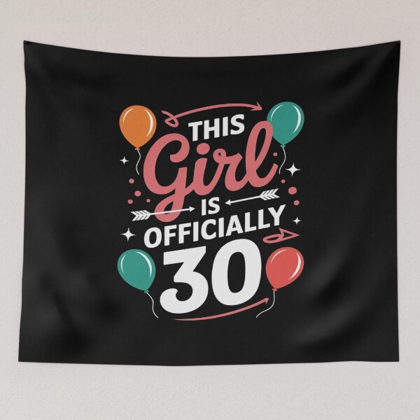 Item preview, This Girl Is Officially 30 Birthday Old Age Years Girls  designed and sold by MarryIsMonth.
