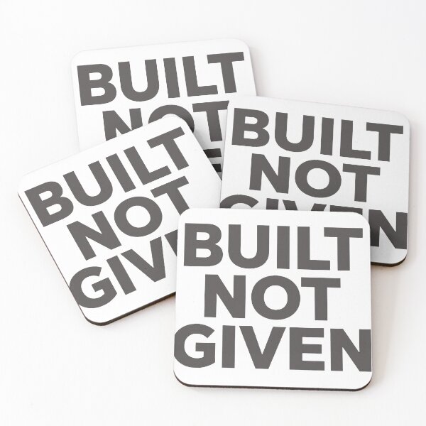 Item preview, BUILT NOT GIVEN – Bold Minimalist Motivation Typography designed and sold by andry01.