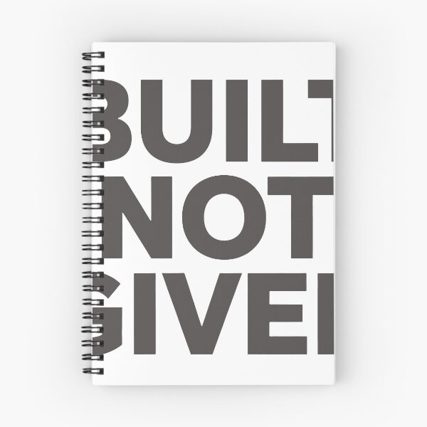 Item preview, BUILT NOT GIVEN – Bold Minimalist Motivation Typography designed and sold by andry01.
