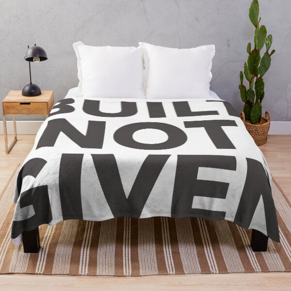 Item preview, BUILT NOT GIVEN – Bold Minimalist Motivation Typography designed and sold by andry01.