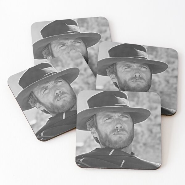 Item preview, Clint Eastwood Classic Black and White Portrait designed and sold by thesnakeater.
