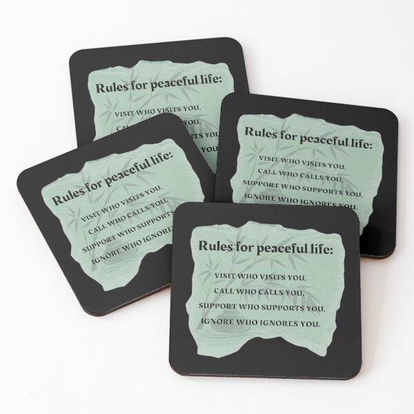 Item preview, Rules for peaceful life designed and sold by JokeAndStyle.