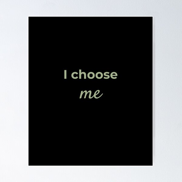 Item preview, I choose me - Minimalist statement designed and sold by Bianca Eder - Healing Collection.