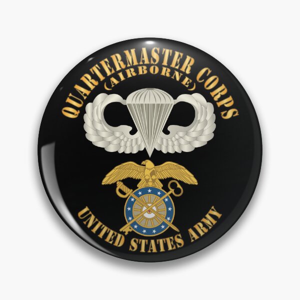 Item preview, Army - Quartermaster Corps w Airborne Badge - Br X 300 designed and sold by Military Insignia Products.