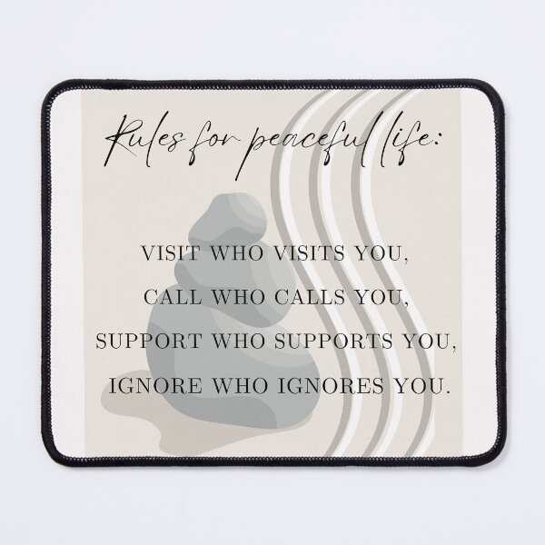 Item preview, Rules for peaceful life designed and sold by JokeAndStyle.