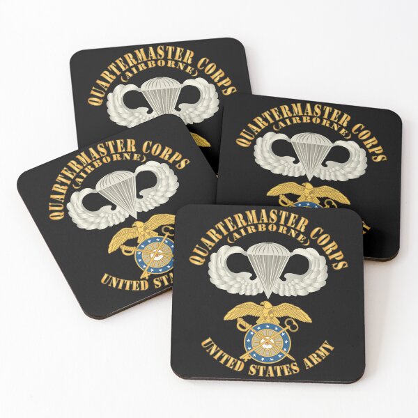 Item preview, Army - Quartermaster Corps w Airborne Badge - Br X 300 designed and sold by Military Insignia Products.