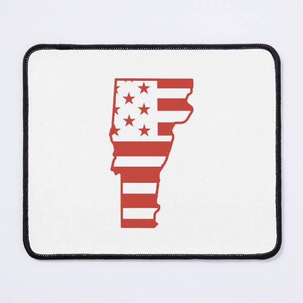 Item preview, Vermont USA Flag Silhouette – Stars and Stripes State Outline designed and sold by Paper Drip.