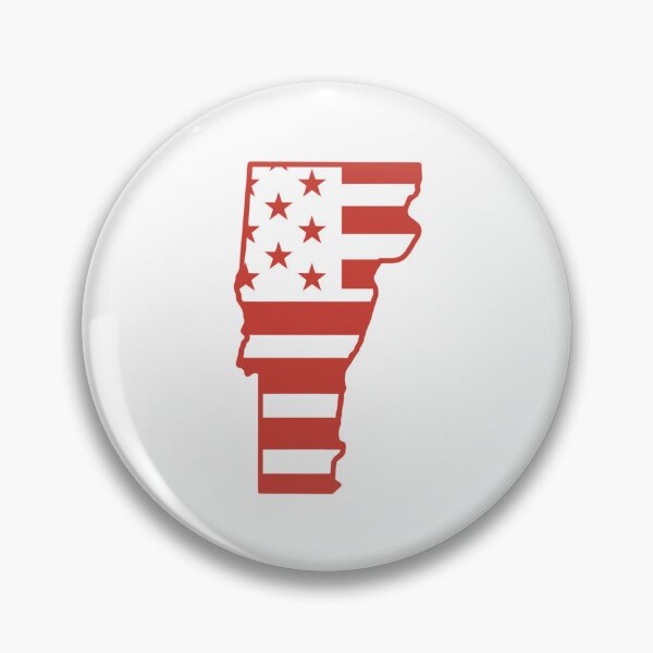 Item preview, Vermont USA Flag Silhouette – Stars and Stripes State Outline designed and sold by Paper Drip.