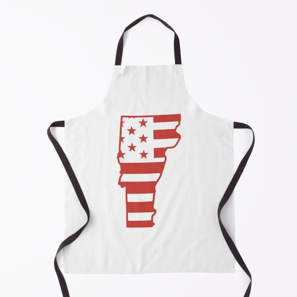 Item preview, Vermont USA Flag Silhouette – Stars and Stripes State Outline designed and sold by Paper Drip.