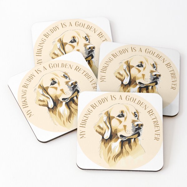 Item preview, My Hiking Buddy Is a Golden Retriever – Dog Lover Hiking Design designed and sold by PixelWaveBD.
